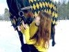 Конь в пальто: в Сумах нарядили лошадей (фото)