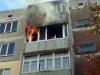 Дым и пламя. В Сумах горел балкон (Видео)