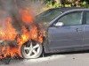 Два автомобиля сгорели ночью в Сумах (Видео)