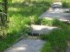 У Сумах стежки на кладовищі вимостили старими надгробками