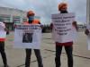 В Сумах сегодня митинговали предприниматели и строители-энергетики (Фото)