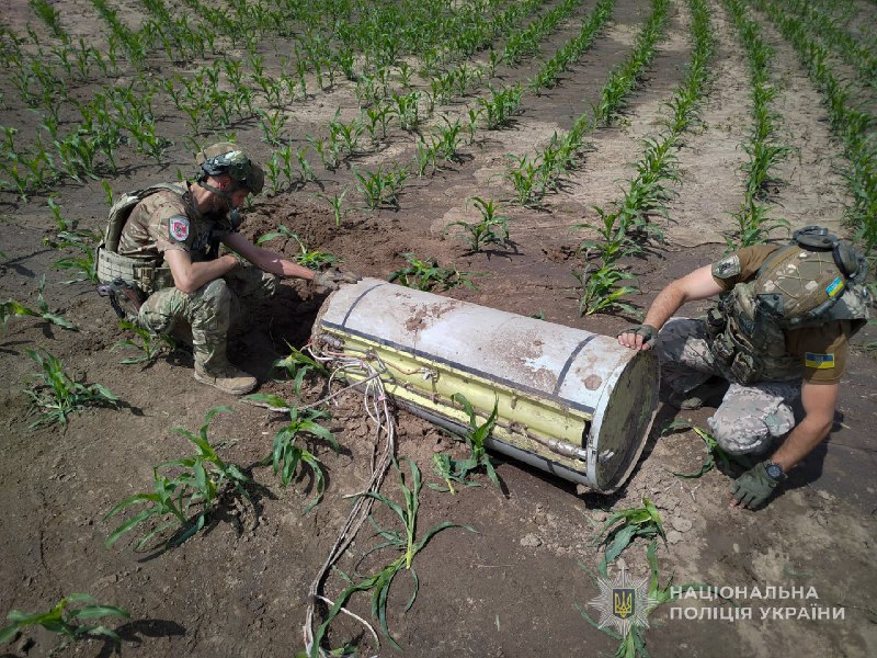 Вибухотехніки на Сумщині знешкодили ворожу ракету, що не вибухнула